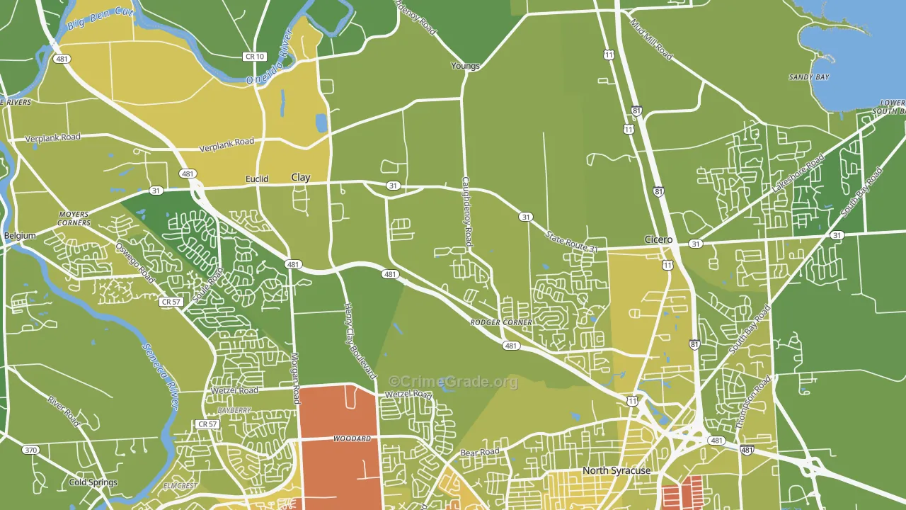 13041, NY Map of Vehicle Theft Rates