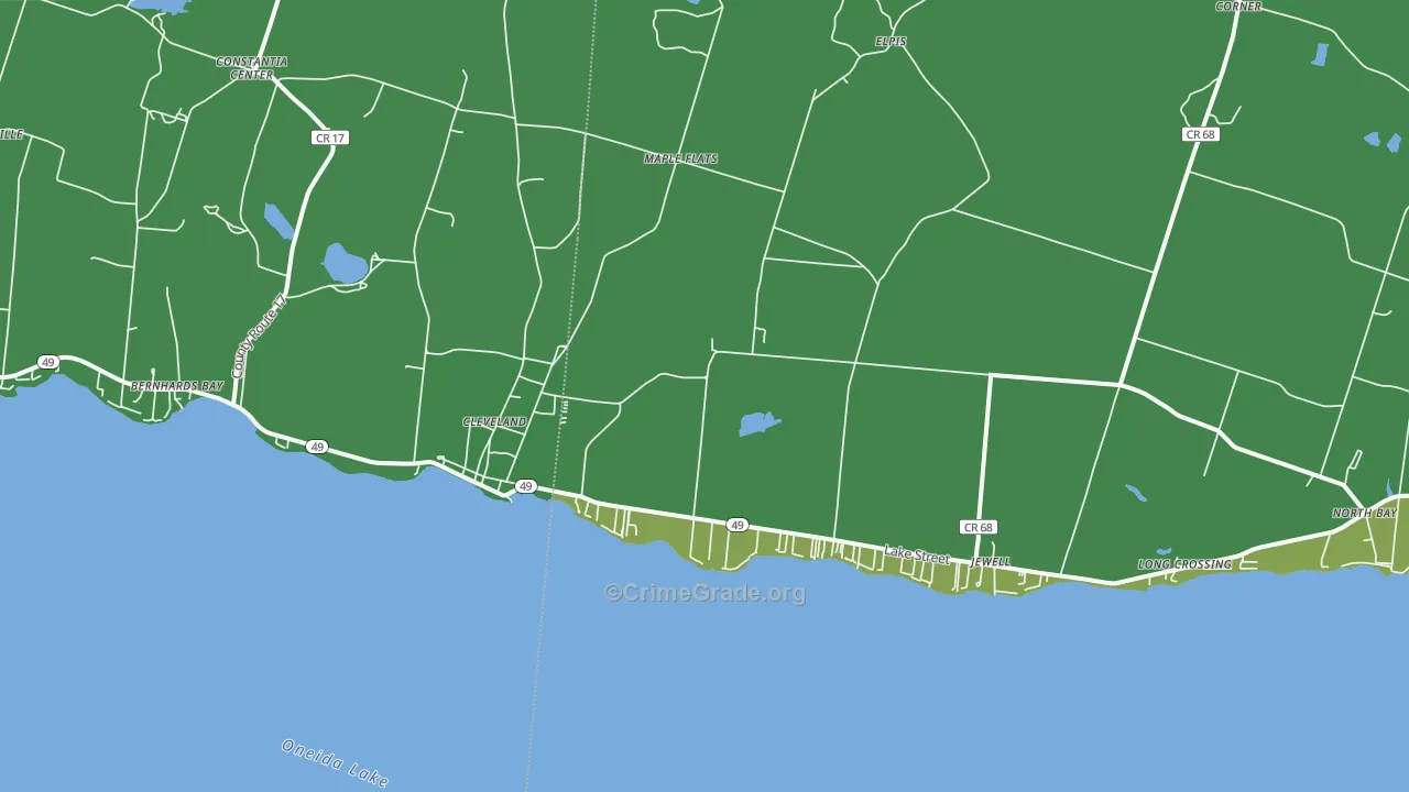 13042, NY Map of Vehicle Theft Rates
