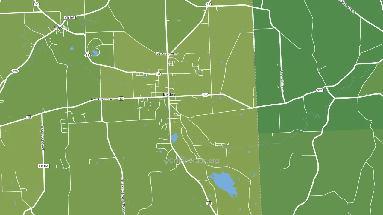 13053, NY Map of Vehicle Theft Rates