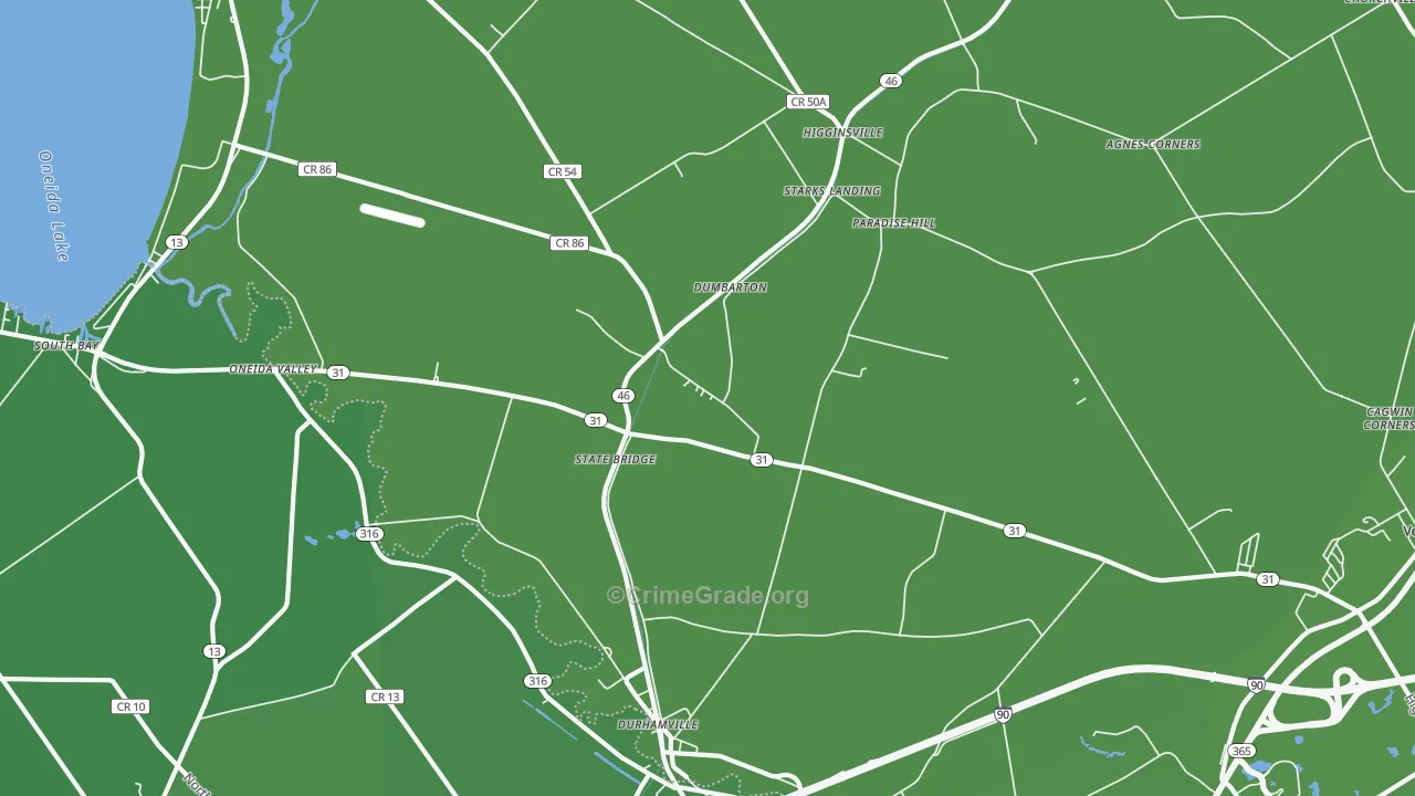 13054, NY Map of Vehicle Theft Rates