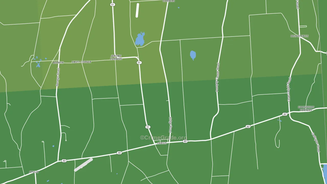 13063, NY Map of Vehicle Theft Rates