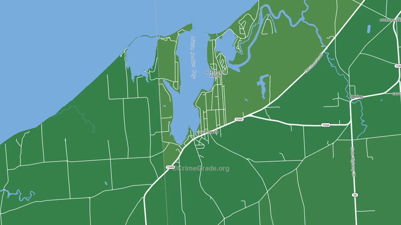 13064, NY Map of Vehicle Theft Rates