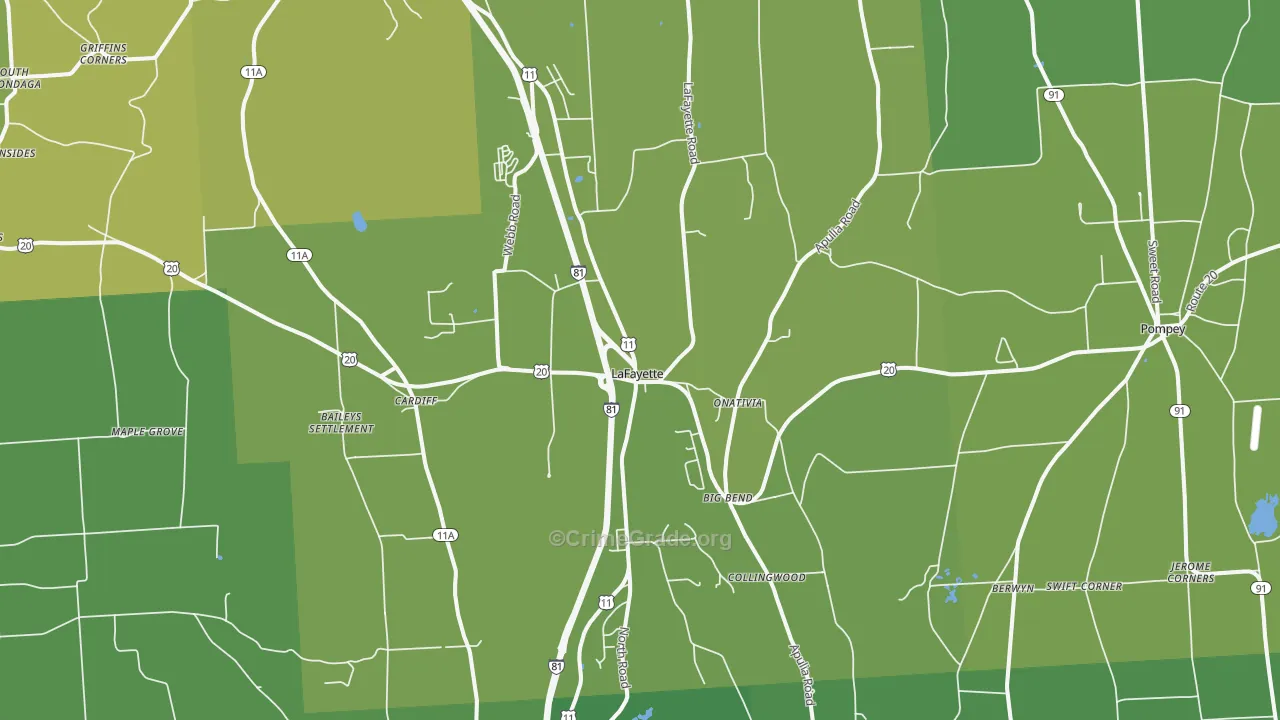 13084, NY Map of Vehicle Theft Rates