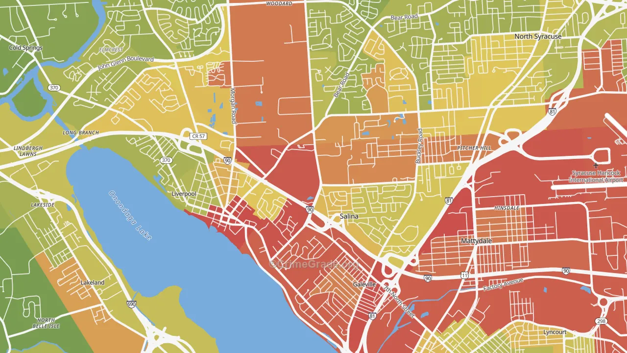 13088, NY Map of Vehicle Theft Rates