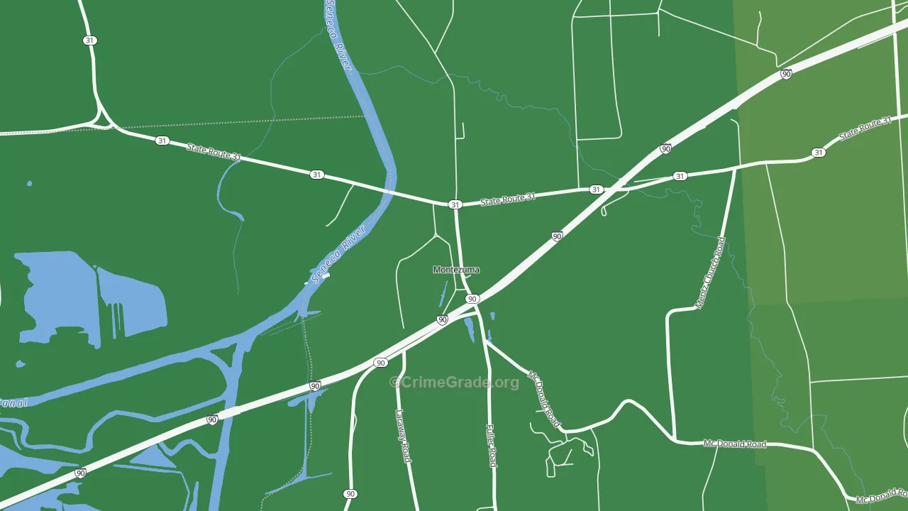 13117, NY Map of Vehicle Theft Rates