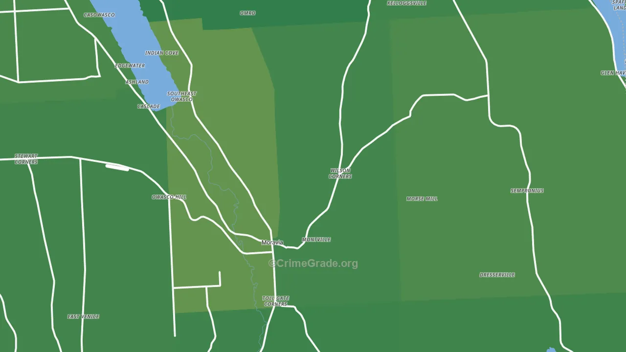 13118, NY Map of Vehicle Theft Rates