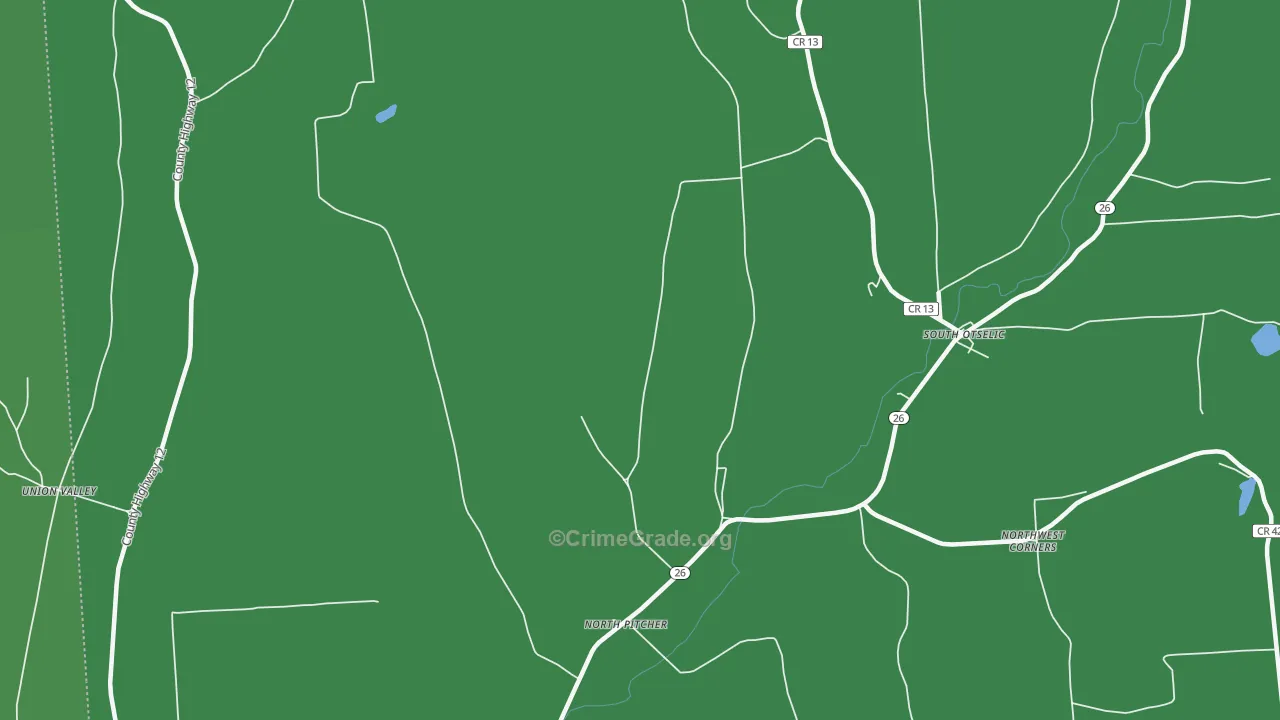13124, NY Map of Vehicle Theft Rates
