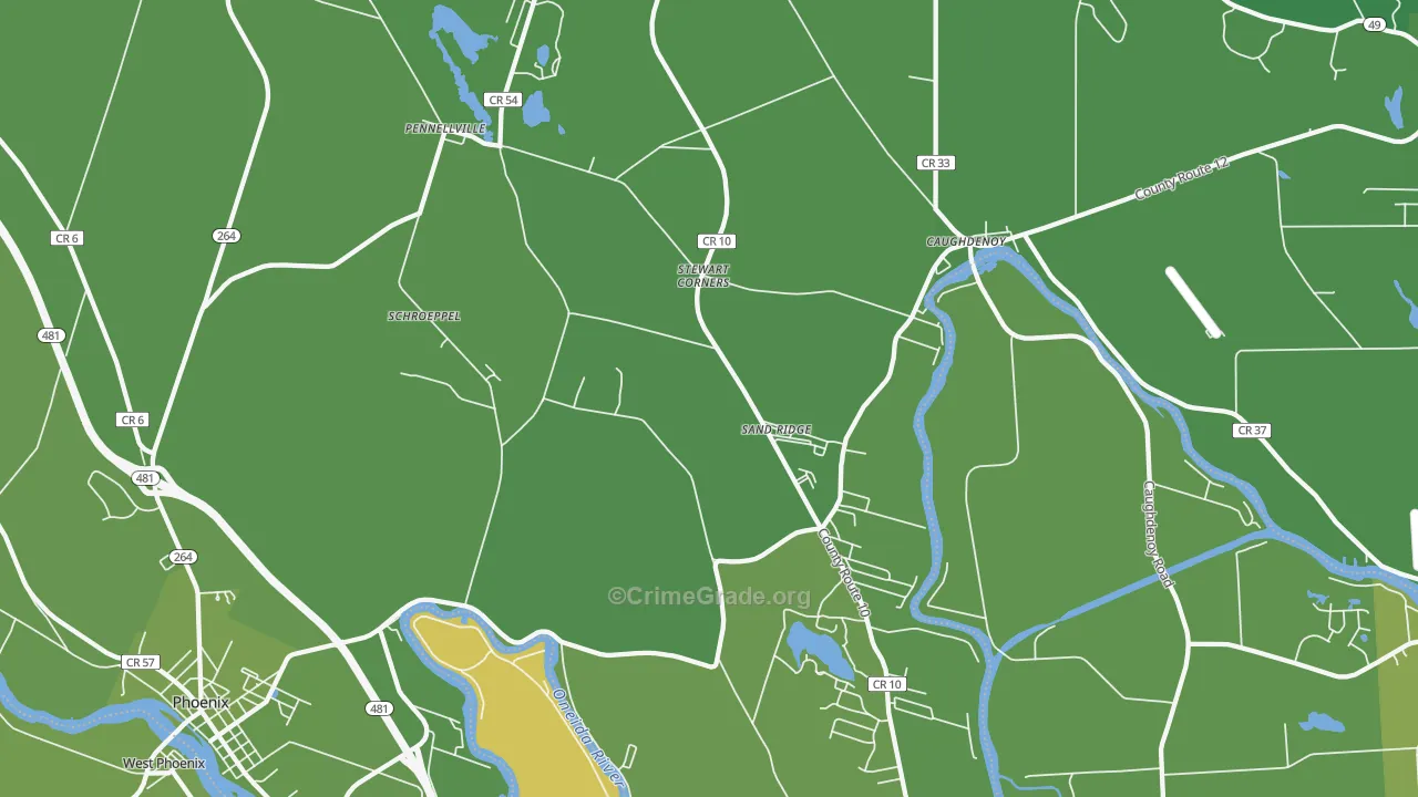 13132, NY Map of Vehicle Theft Rates