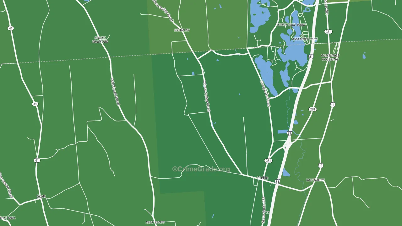 13141, NY Map of Vehicle Theft Rates
