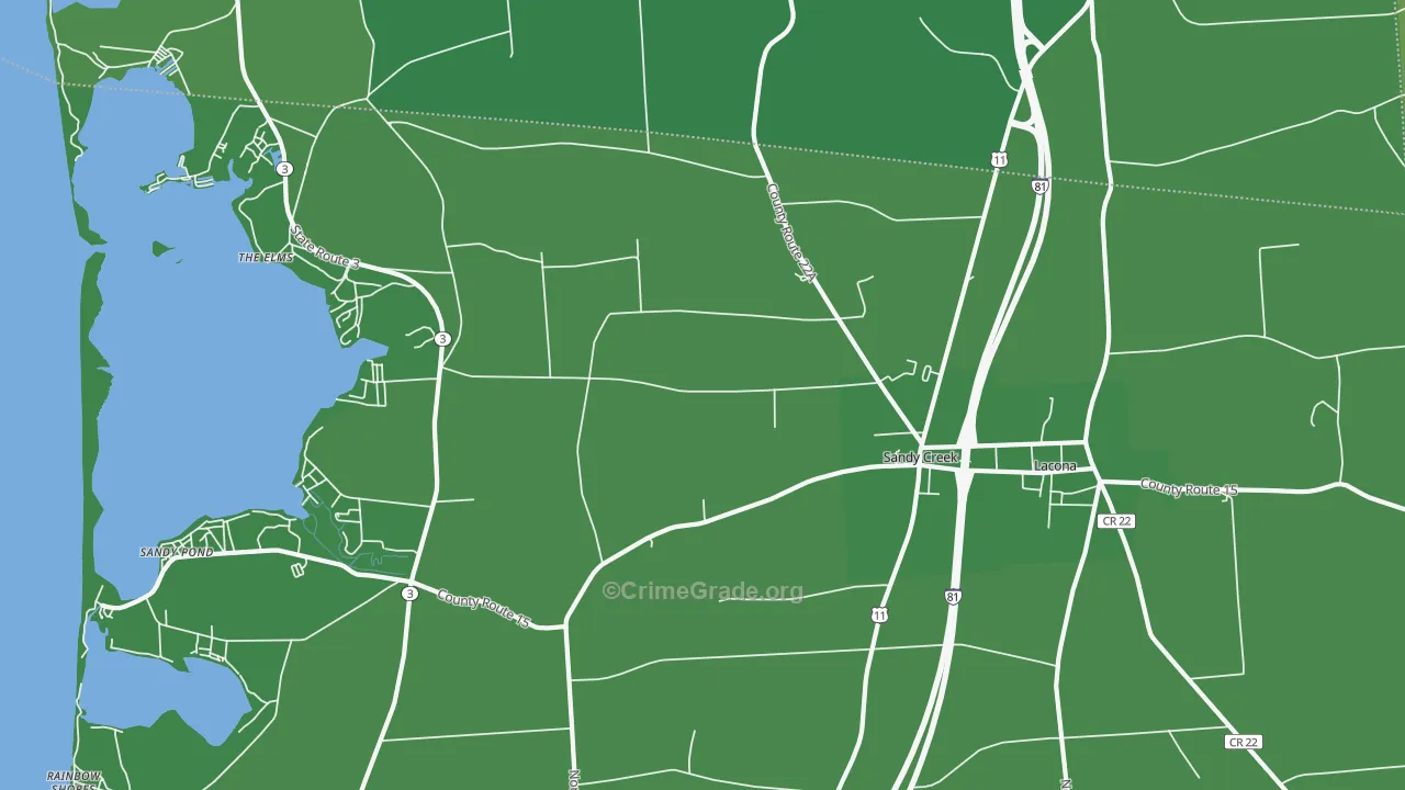 13145, NY Map of Vehicle Theft Rates