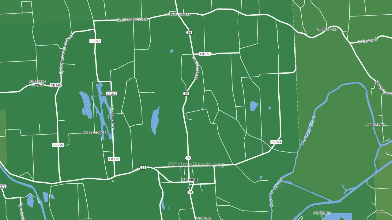 13146, NY Map of Vehicle Theft Rates