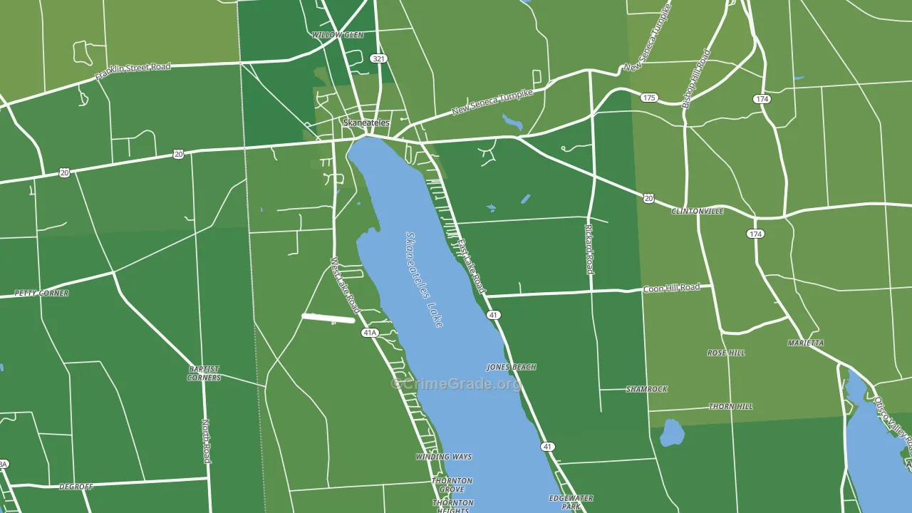 13152, NY Map of Vehicle Theft Rates