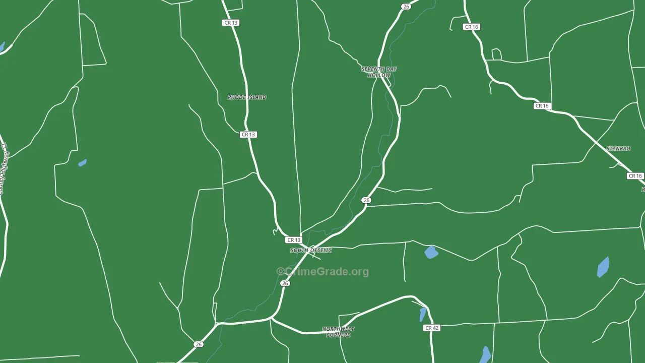 13155, NY Map of Vehicle Theft Rates