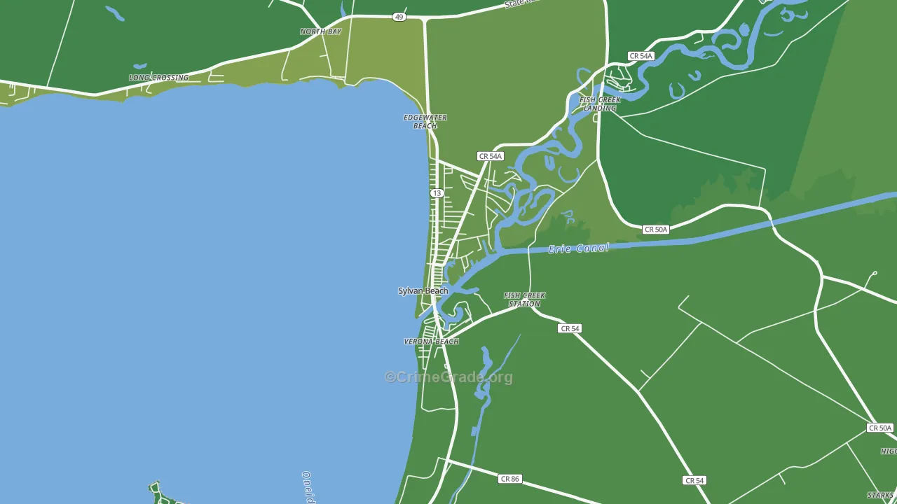 13157, NY Map of Vehicle Theft Rates