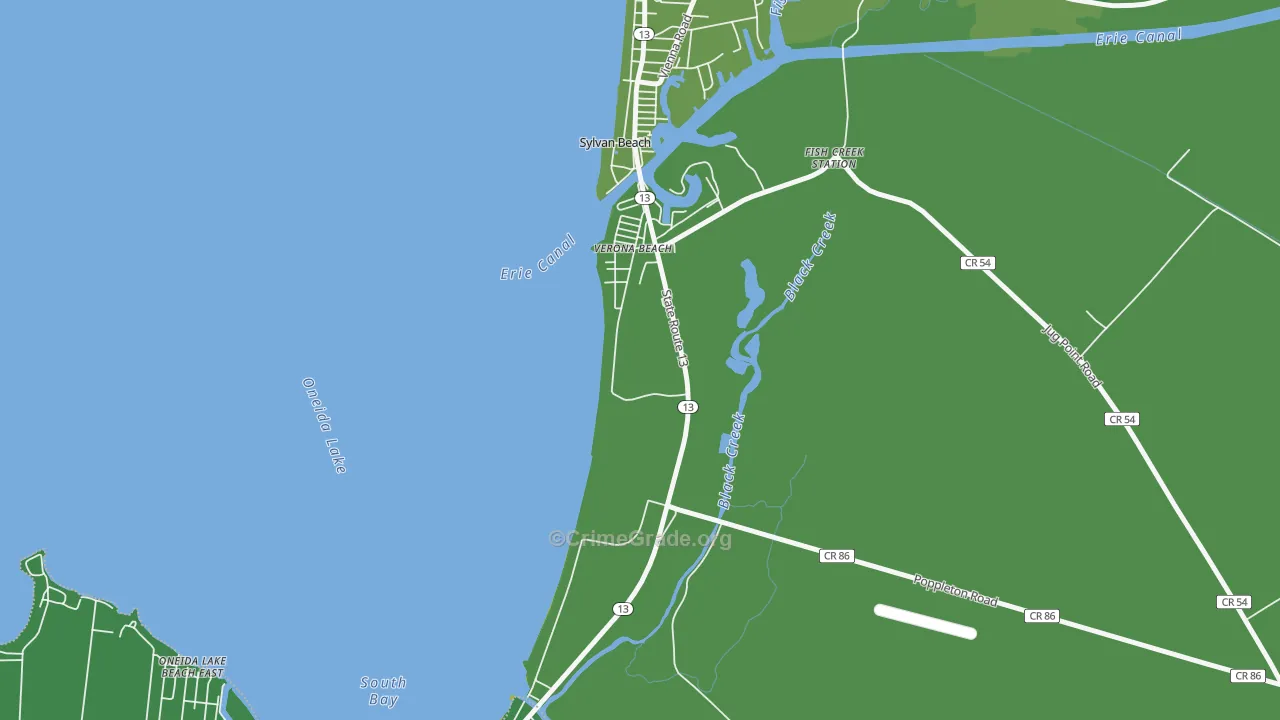 13162, NY Map of Vehicle Theft Rates