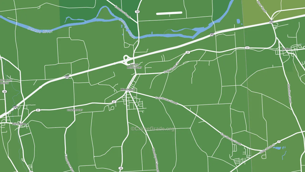 13166, NY Map of Vehicle Theft Rates