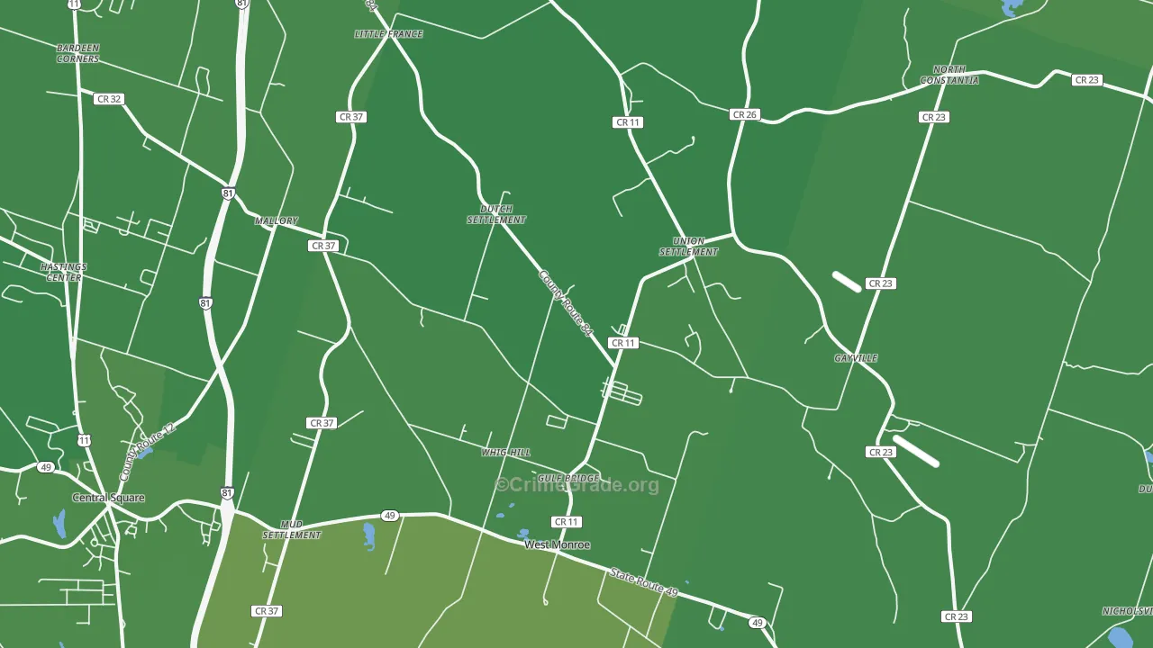 13167, NY Map of Vehicle Theft Rates