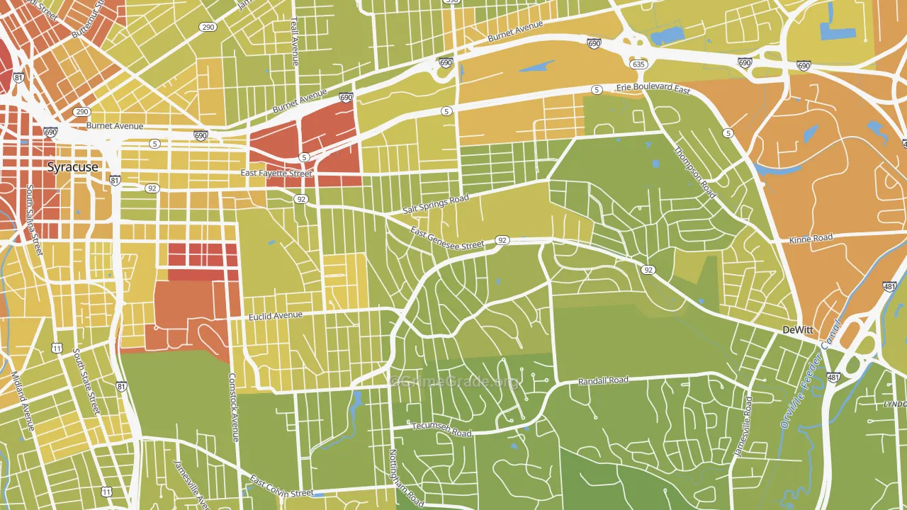 13224, NY Map of Vehicle Theft Rates