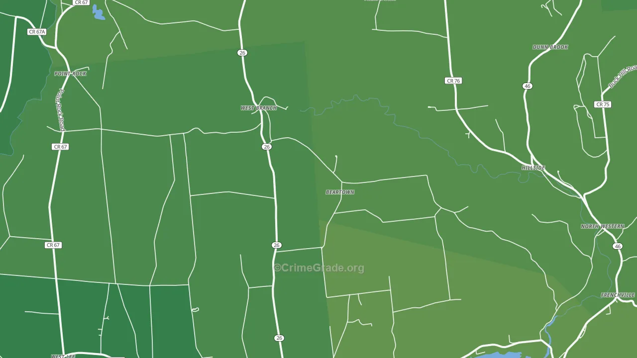 13303, NY Map of Vehicle Theft Rates