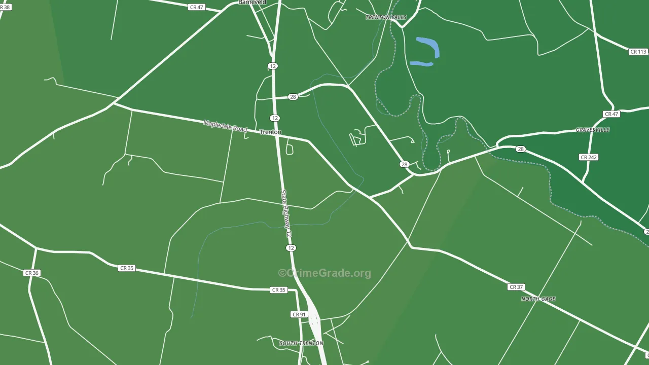 13304, NY Map of Vehicle Theft Rates