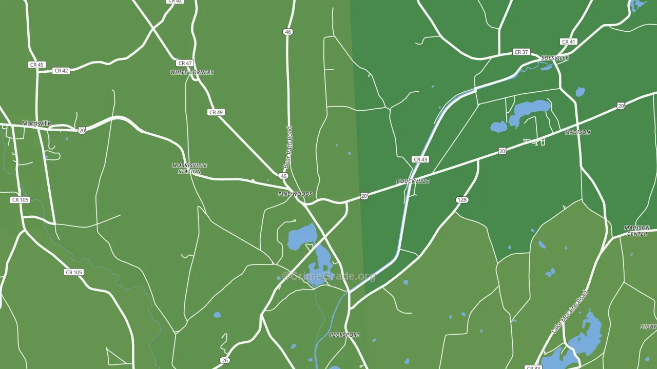 13310, NY Map of Vehicle Theft Rates