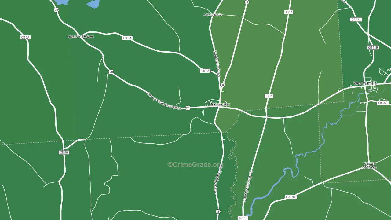 13313, NY Map of Vehicle Theft Rates