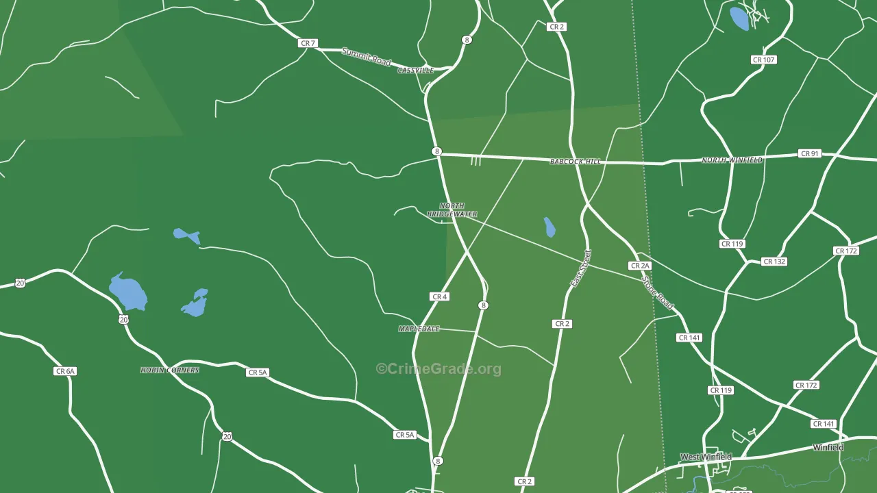 13318, NY Map of Vehicle Theft Rates