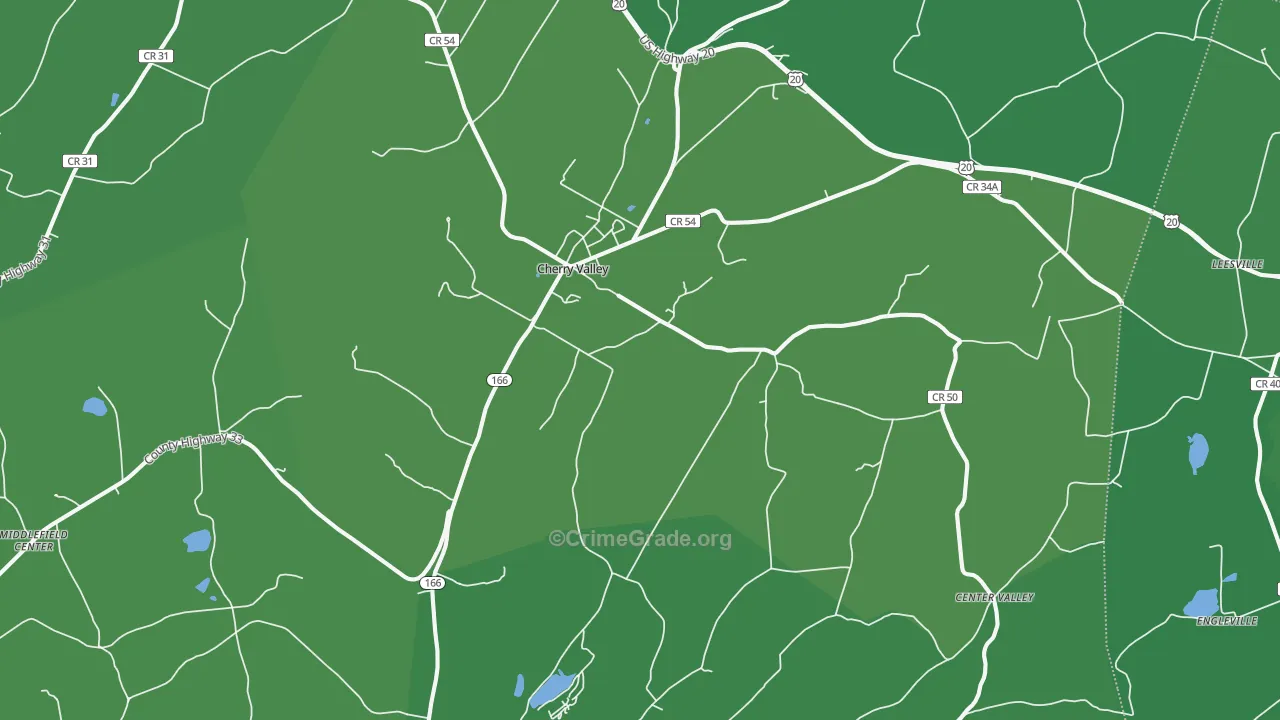 13320, NY Map of Vehicle Theft Rates