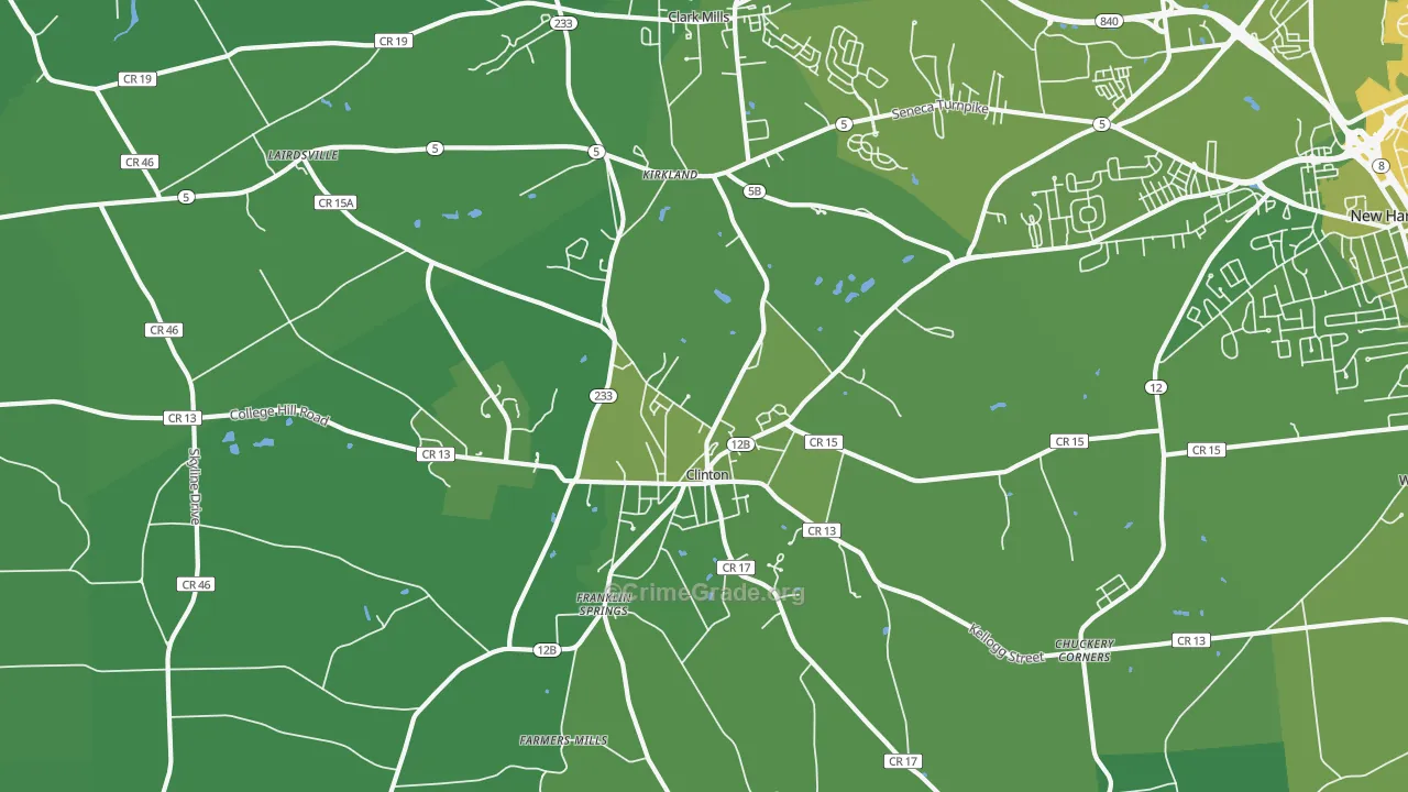 13323, NY Map of Vehicle Theft Rates