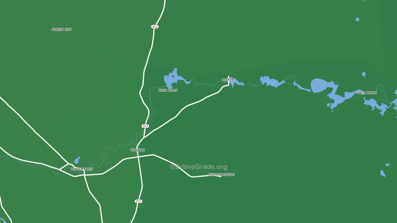 13327, NY Map of Vehicle Theft Rates