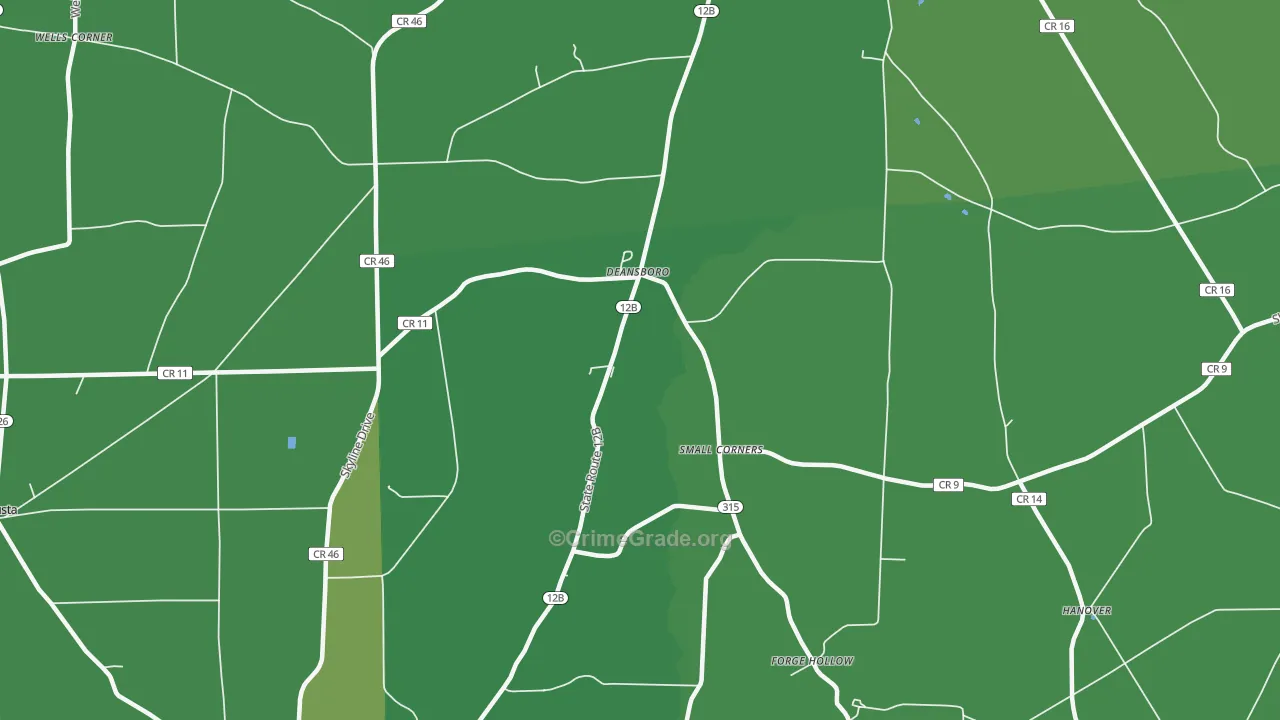 13328, NY Map of Vehicle Theft Rates