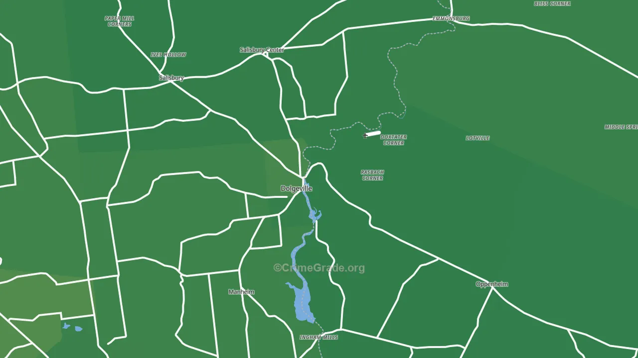 13329, NY Map of Vehicle Theft Rates