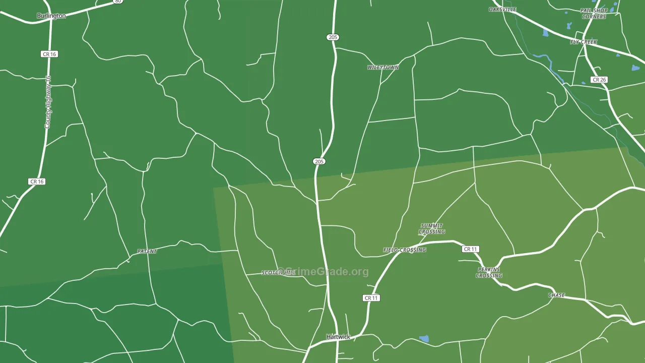 13348, NY Map of Vehicle Theft Rates