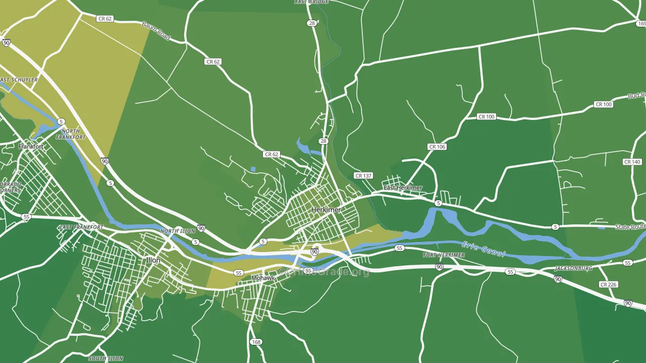 13350, NY Map of Vehicle Theft Rates