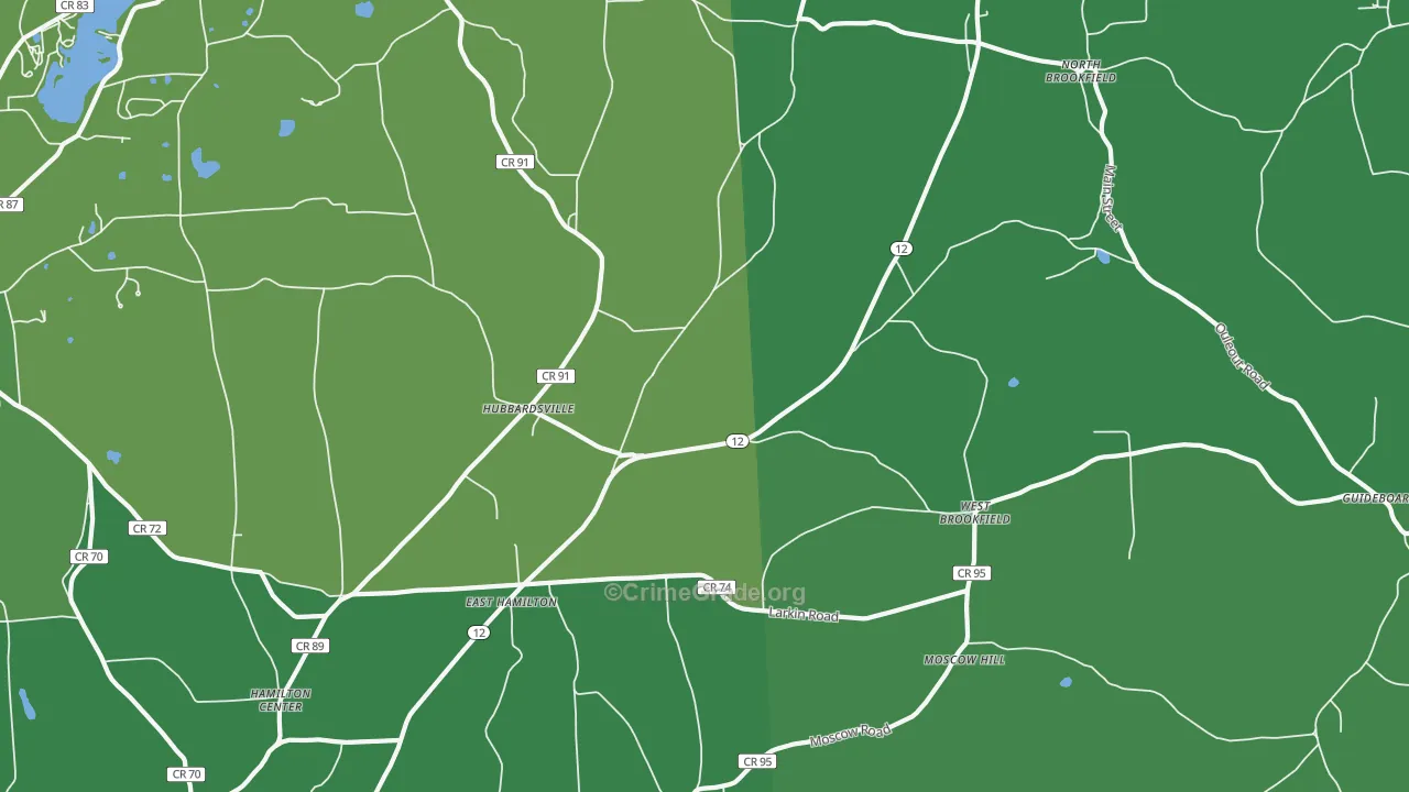 13355, NY Map of Vehicle Theft Rates