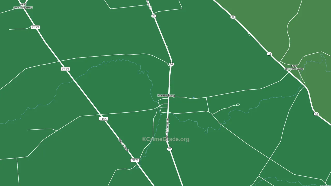 13404, NY Map of Vehicle Theft Rates