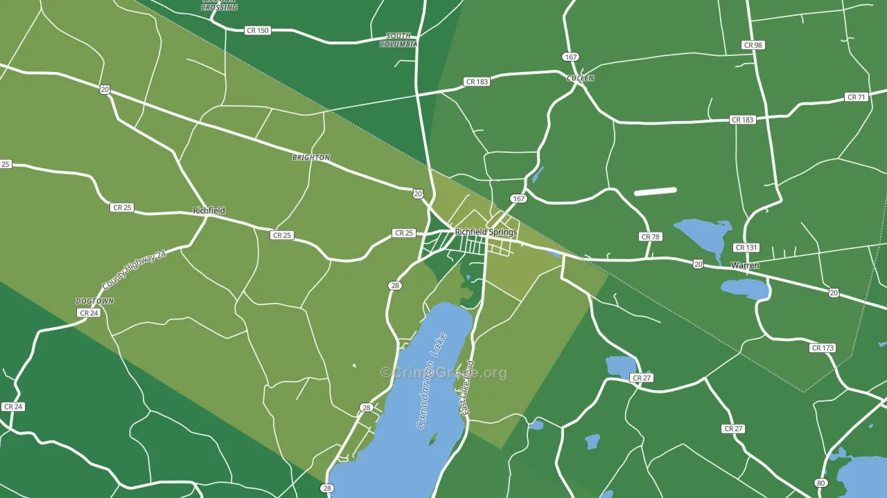 13439, NY Map of Vehicle Theft Rates