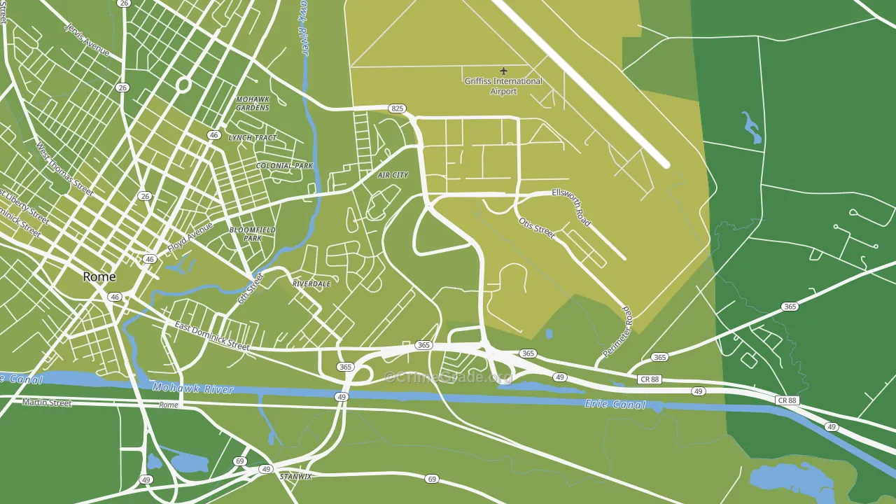 13441, NY Map of Vehicle Theft Rates
