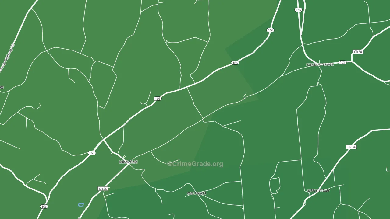 13450, NY Map of Vehicle Theft Rates