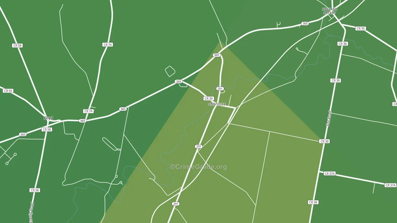 13469, NY Map of Vehicle Theft Rates