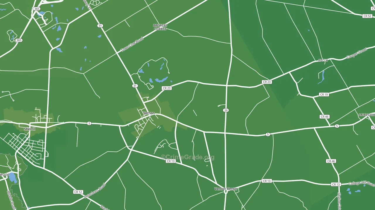13476, NY Map of Vehicle Theft Rates
