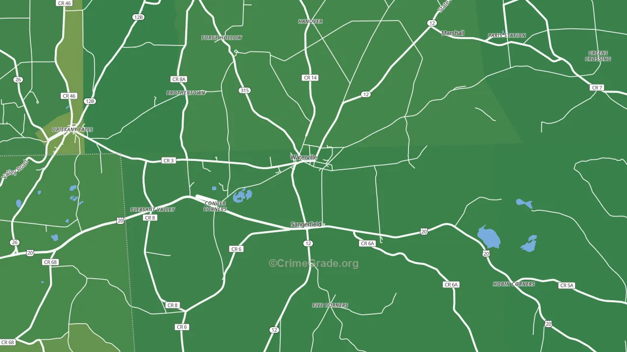 13480, NY Map of Vehicle Theft Rates