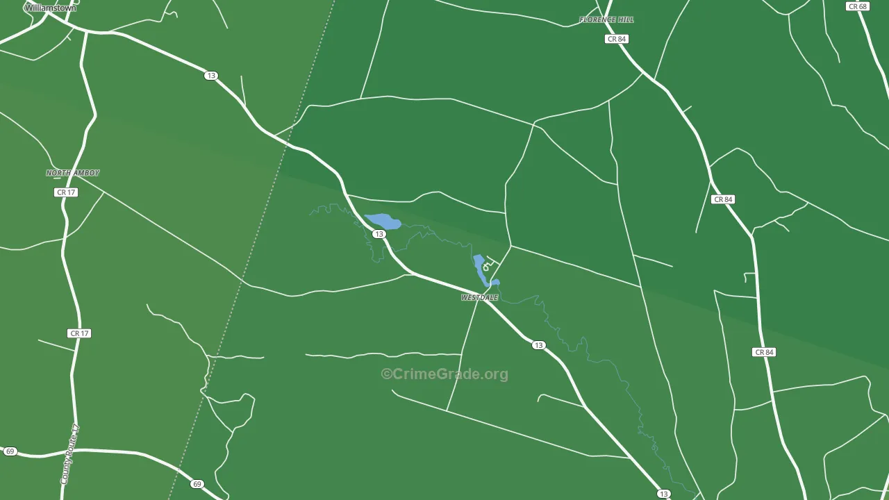 13483, NY Map of Vehicle Theft Rates