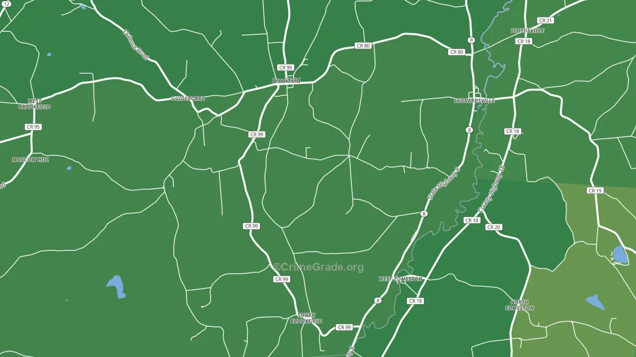 13485, NY Map of Vehicle Theft Rates