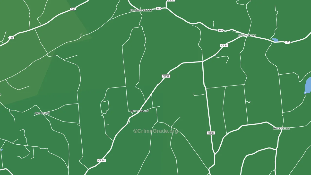 13488, NY Map of Vehicle Theft Rates