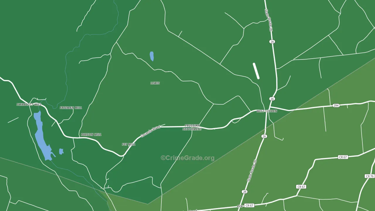 13489, NY Map of Vehicle Theft Rates