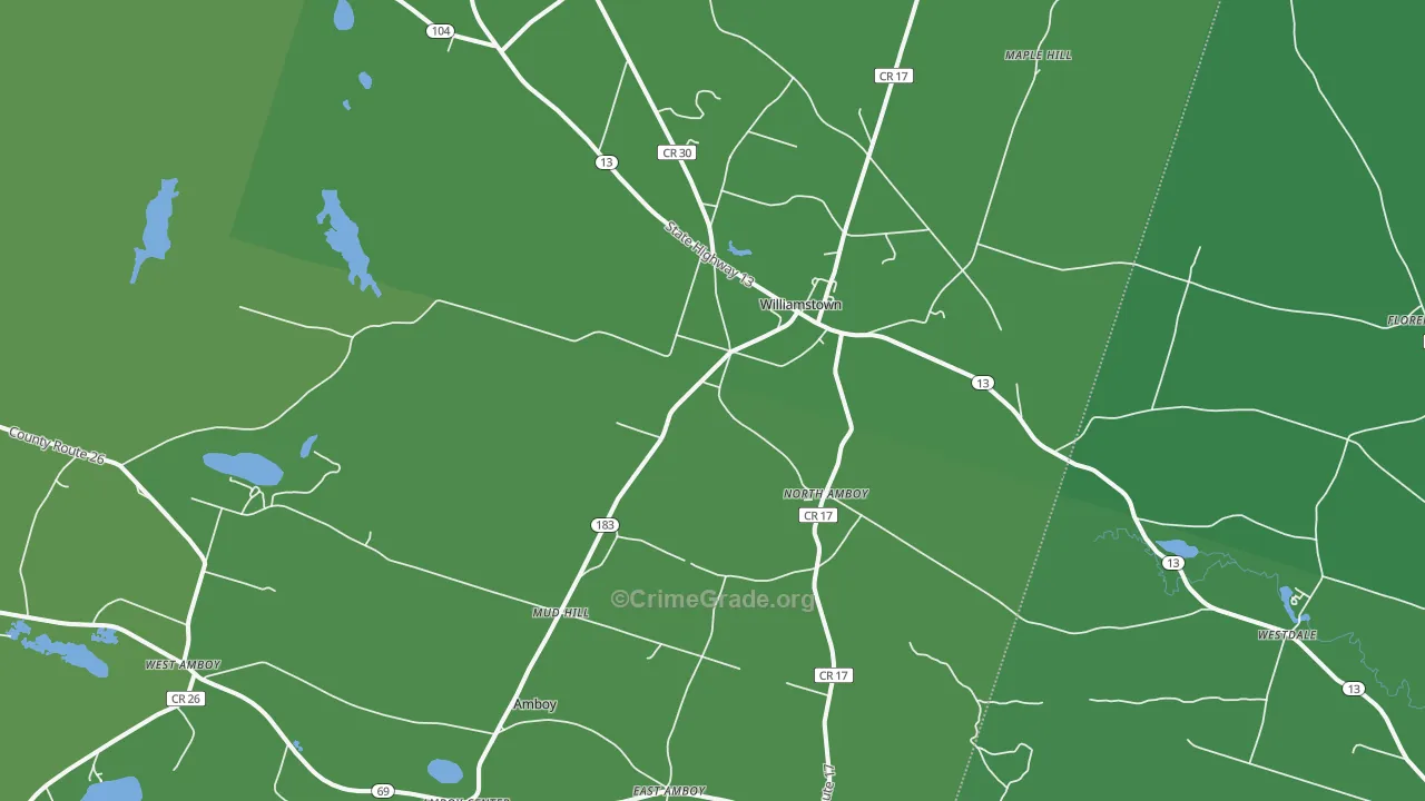 13493, NY Map of Vehicle Theft Rates