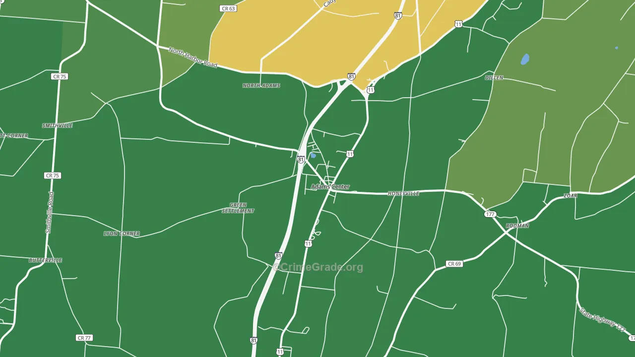 13606, NY Map of Vehicle Theft Rates