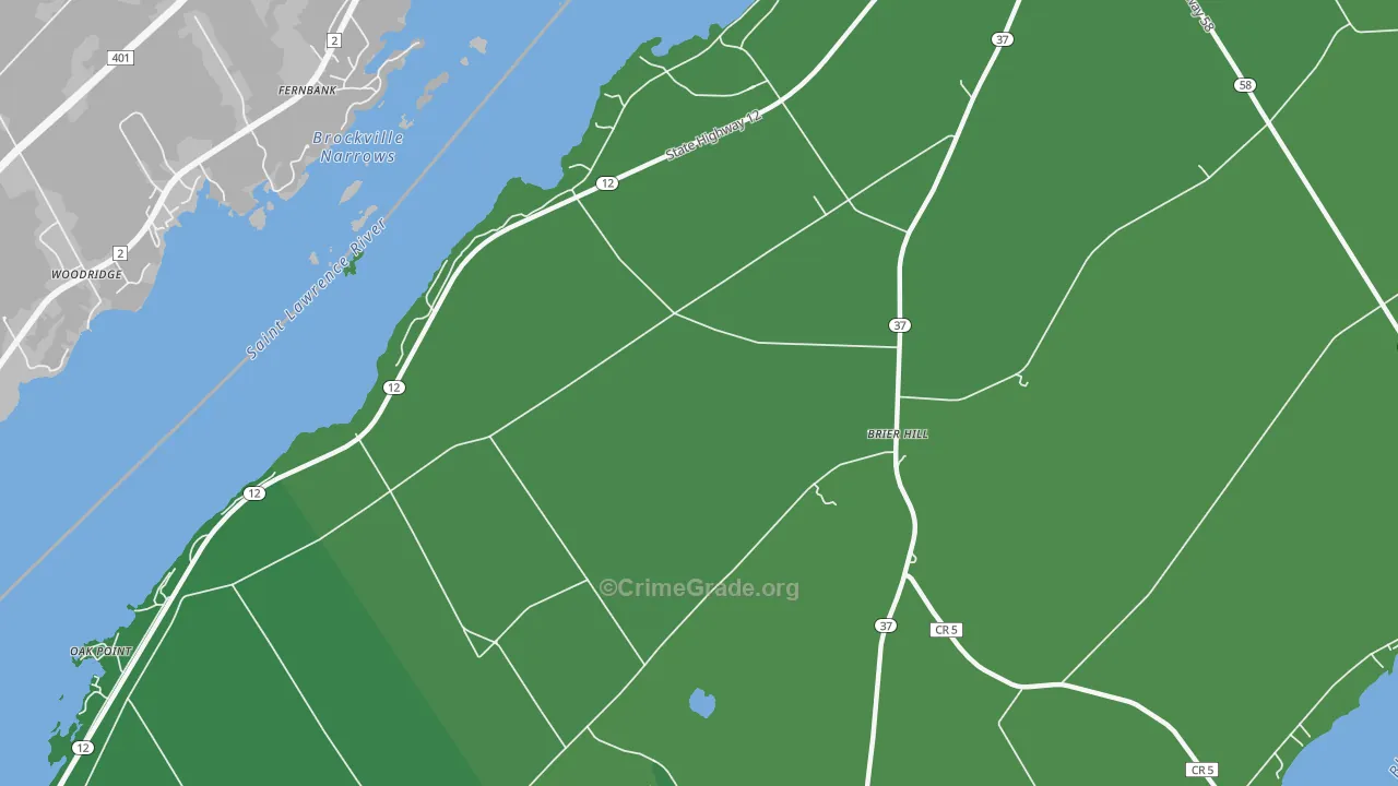 13614, NY Map of Vehicle Theft Rates