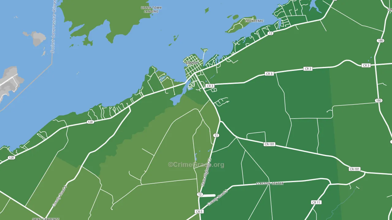 13624, NY Map of Vehicle Theft Rates